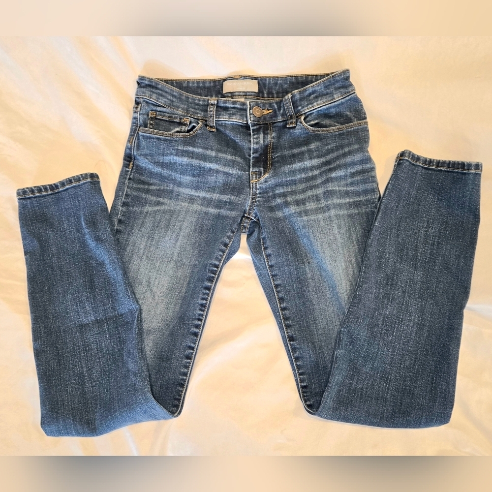 Banana Republic Womens Blue Medium Denim Low Rise Skinny Jeans